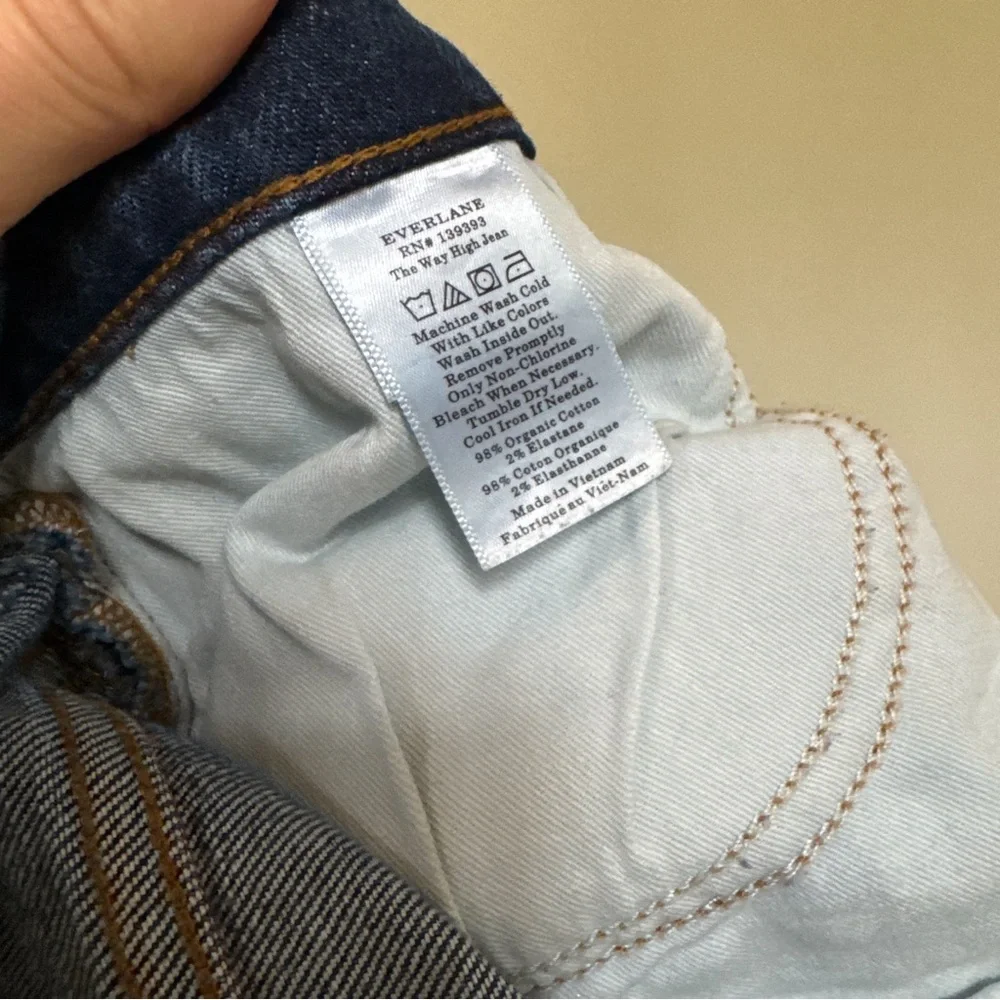 Everlane Dark Blue “The Way High” Denim Jeans - Picture 3 of 12